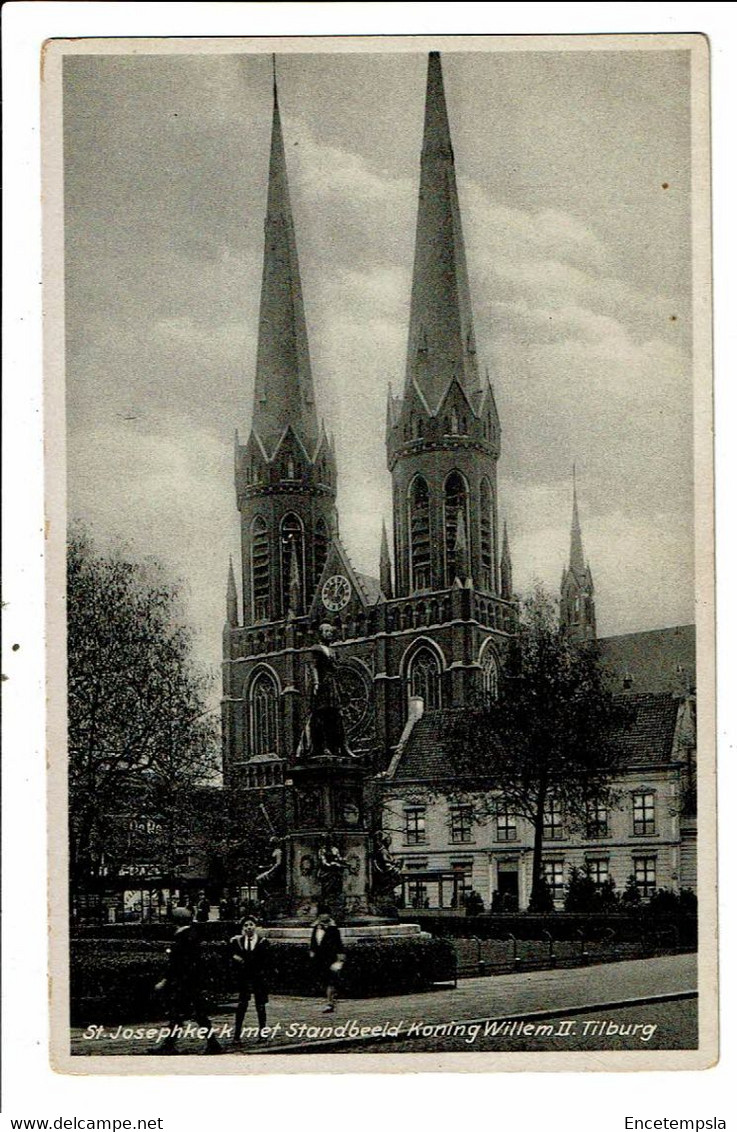 CPA Carte Postale-Pays Bas-Tilburg-St Josephkerk Met Standbeeld Koning Willem II VM24301br - Tilburg