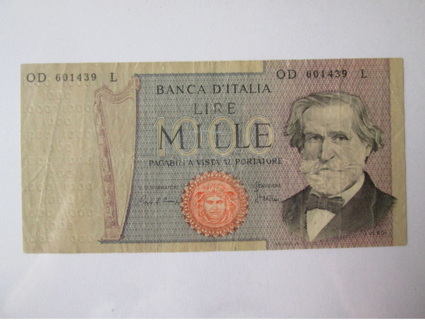 Italy 1000 Lire 1980 Banknote - 1000 Lire