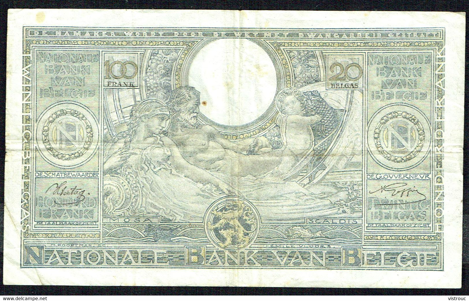 BELGIQUE - 100 Francs / 20 BELGAS - 26/07/1943 - N° 11343.F.555 - 100 Francos & 100 Francos-20 Belgas