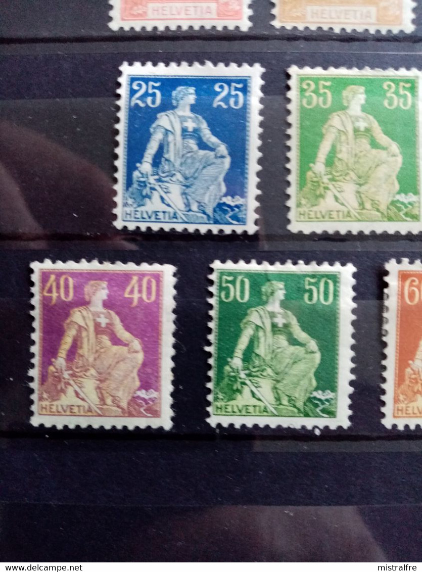 SUISSE. 1907 à 1917. N° 116 à 165 . Lot De 10 NEUFS+ . Côte YT 2020 : 66,90 € - Sonstige & Ohne Zuordnung