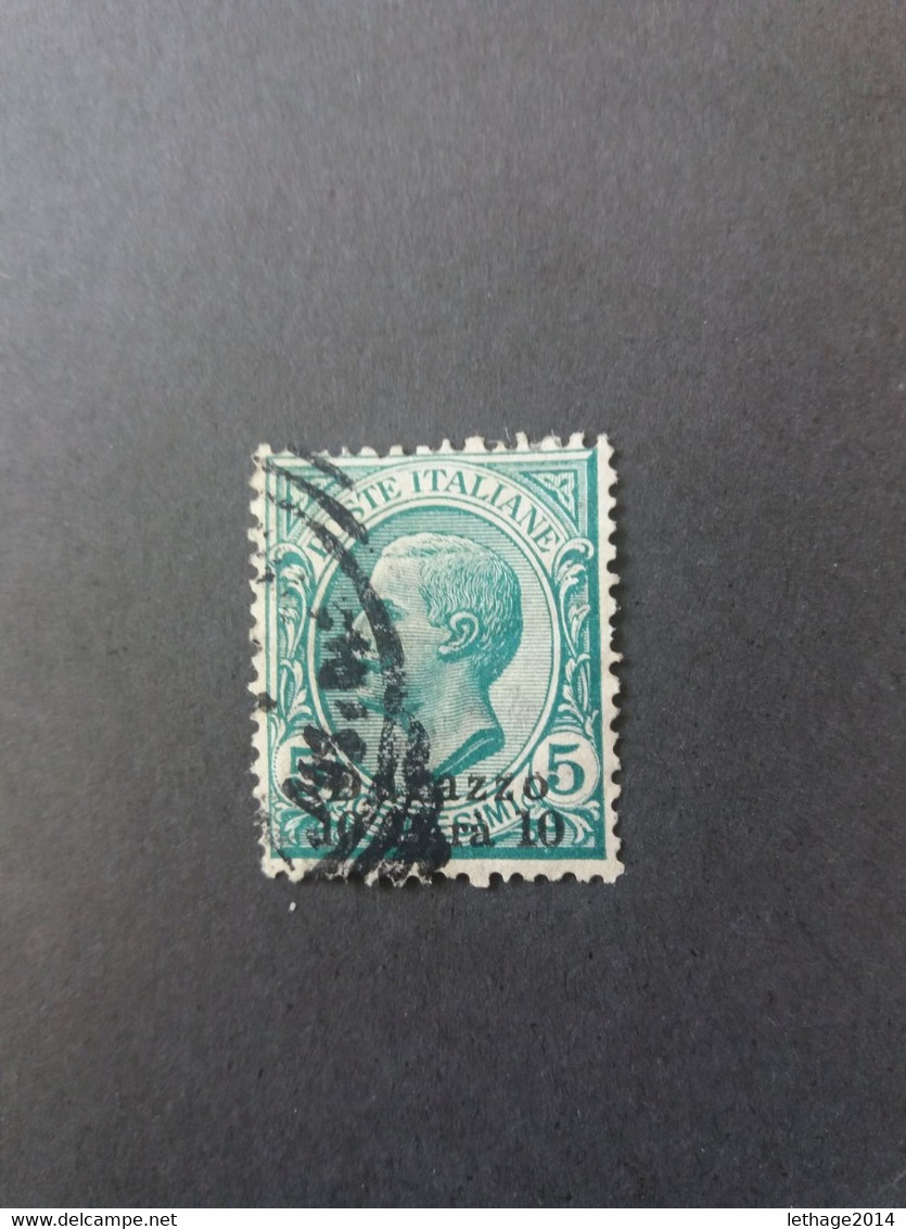 ITALIA REGNO UFFICI LEVANTE ALBANIA DURAZZO 1922 EFFIGIE VITTORIO EMANUELE III 10 PARA SU 5 CENT - Albania