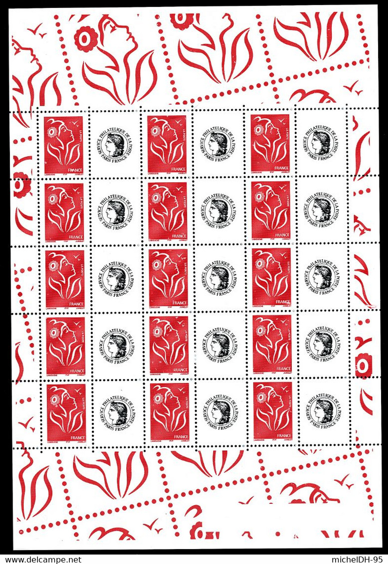 FRANCE 2005 - Feuillet Personnalisé 15 Timbres - Marianne Lamouche+Cérès - N° F3741A - Cote 60,00 Euros - Mint/Hinged