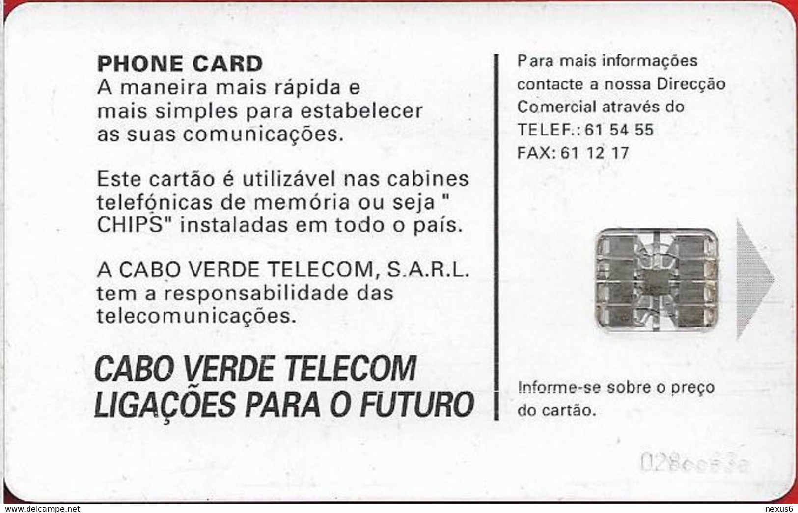 Cabo Verde - Cabo Verde Telecom - Só Sábi 1999 (CN. White), 50U, Used - Cape Verde