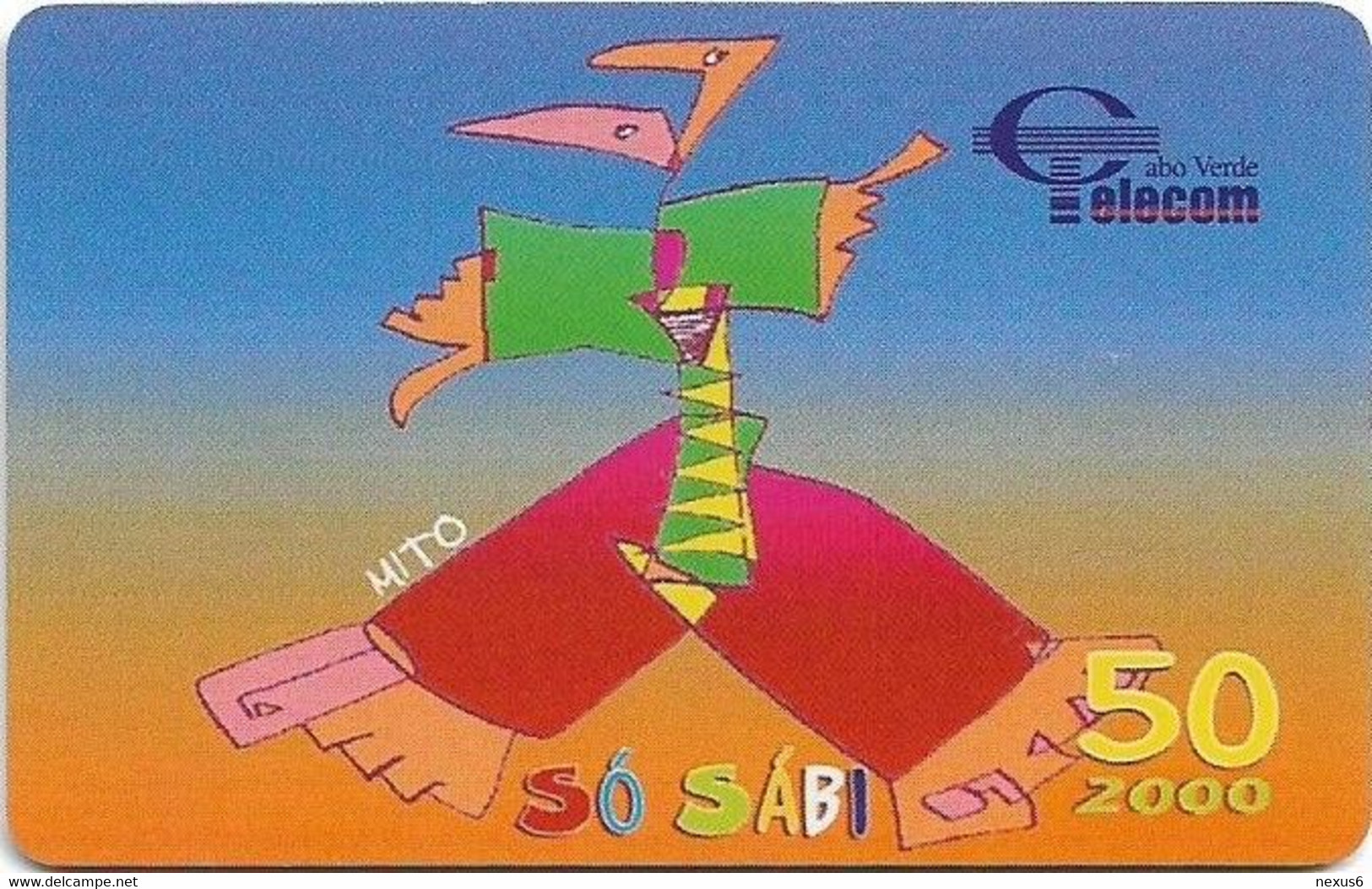 Cabo Verde - Cabo Verde Telecom - Só Sábi 2000 (CN. Red), 50U, Used - Cape Verde