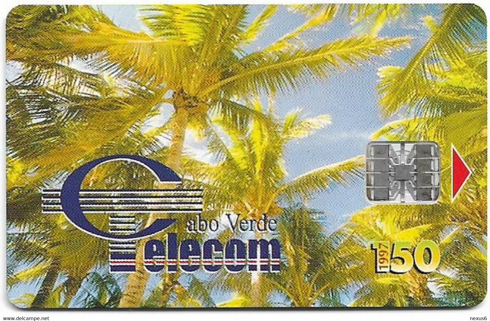 Cabo Verde - Cabo Verde Telecom - Palm Trees, Coqueiros II, 150U, 09.1997, 90.000ex, Used - Cap Vert