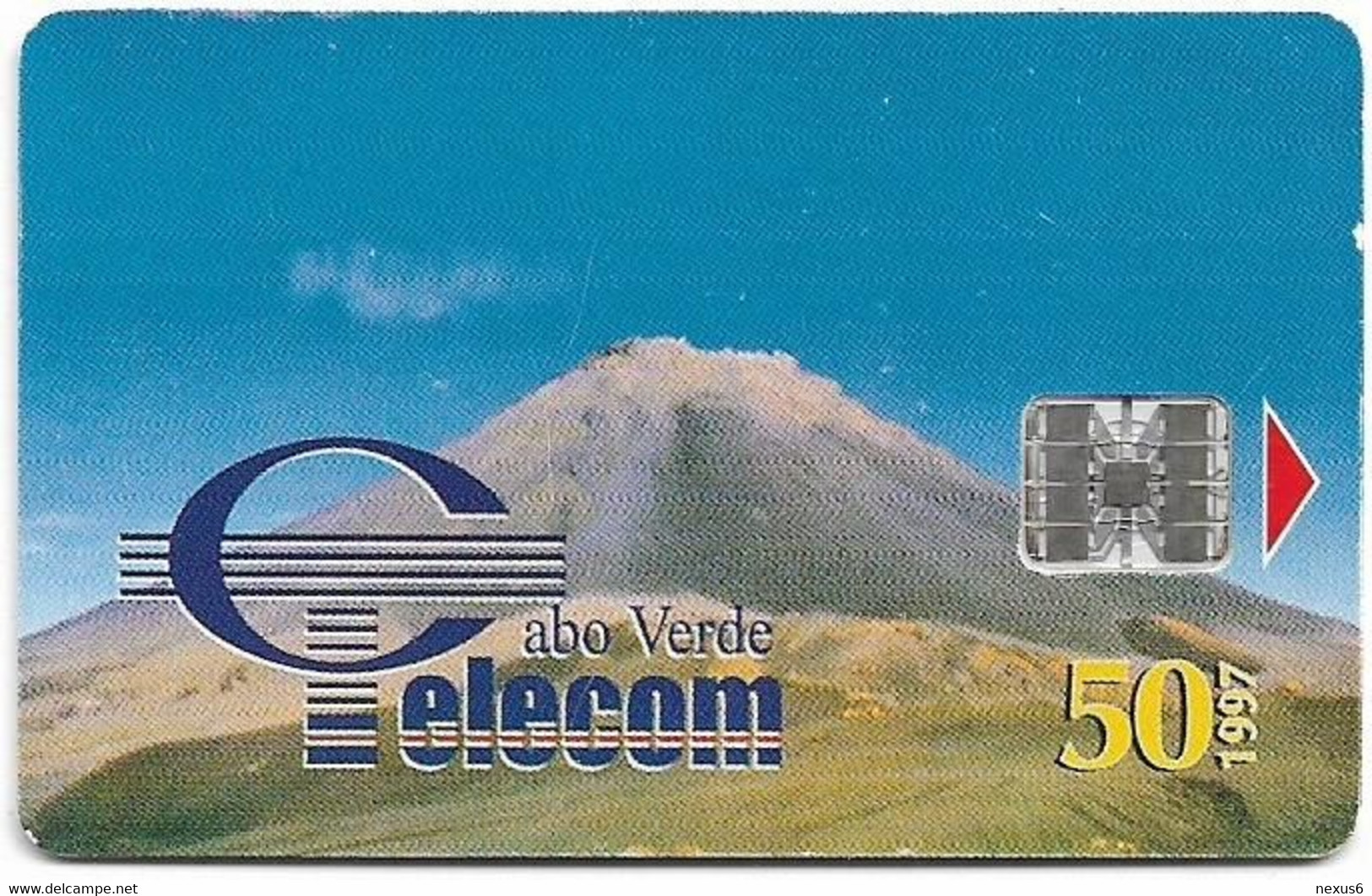 Cabo Verde - Cabo Verde Telecom - Volcano, VULCÃO Ilha Do Fogo, 50U, 09.1997, 150.000ex, Used - Cap Vert