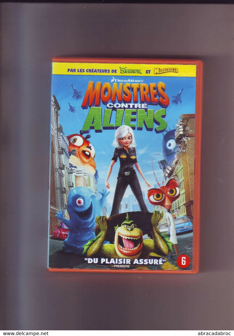 Dvd : Monstres Contre Aliens - Dibujos Animados