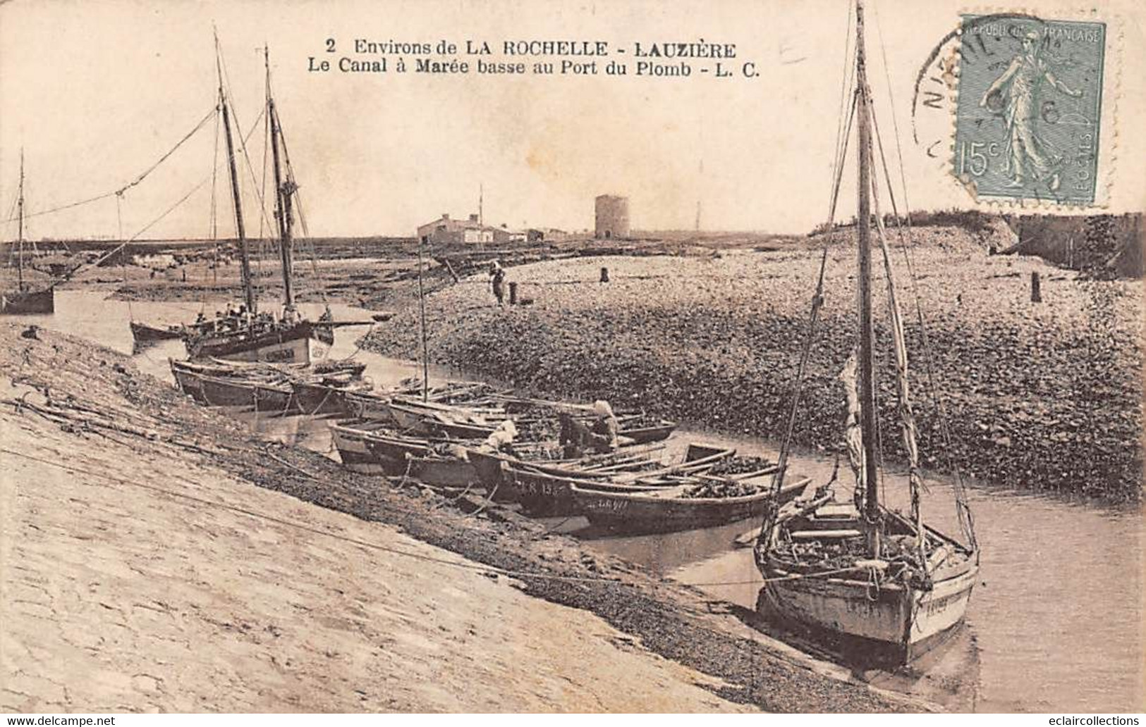 Nieul Sur Mer      17      Lauzière. Port De Plomb. Le Canal A Marée Basse          (voir Scan) - Other & Unclassified