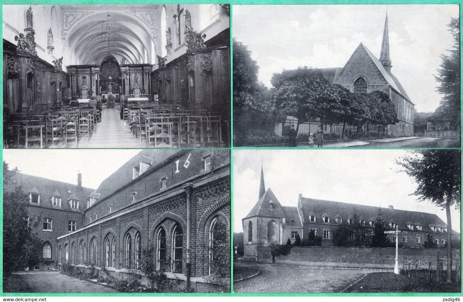 L'ABBAYE DES PREMONTRES A BOIS SEIGNEUR ISAAC - SUITE DE 12 CPA DIFFERENTES - 3 SCANS - Braine-le-Château