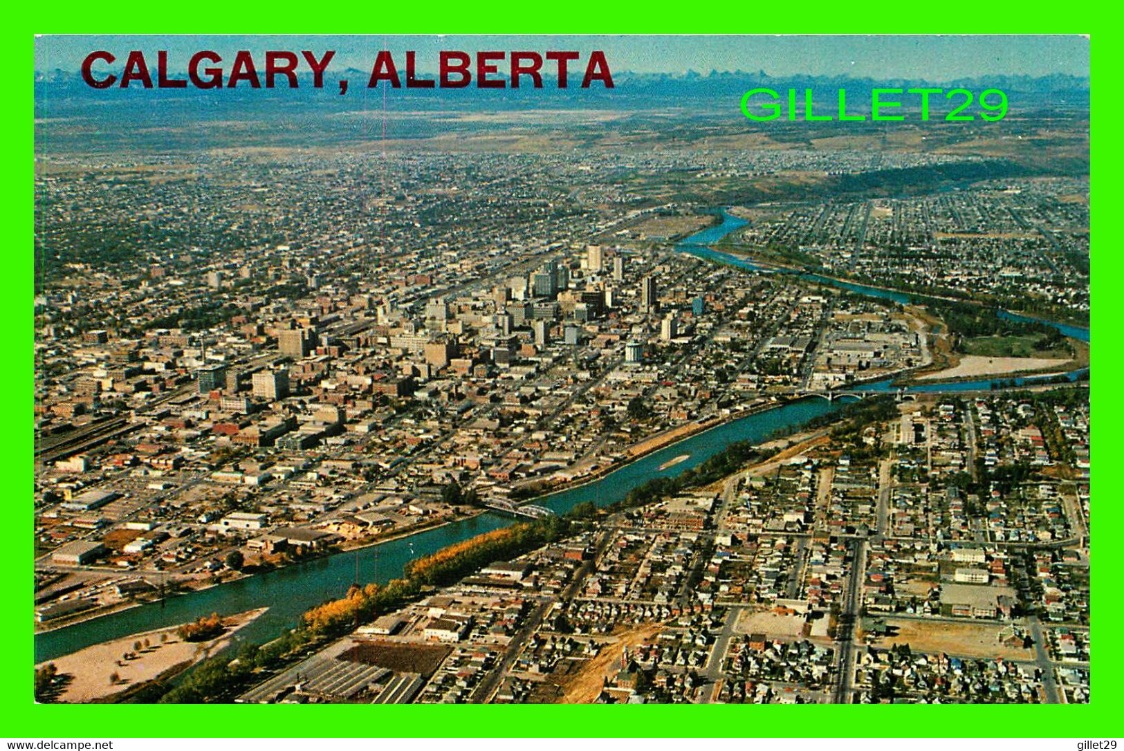 CALGARY, ALBERTA - THE BOW RIVER AND VIEW OF THE CITY -  UNITED NEWS LTD - PHOTO BY MICHAEL BURN - - Calgary