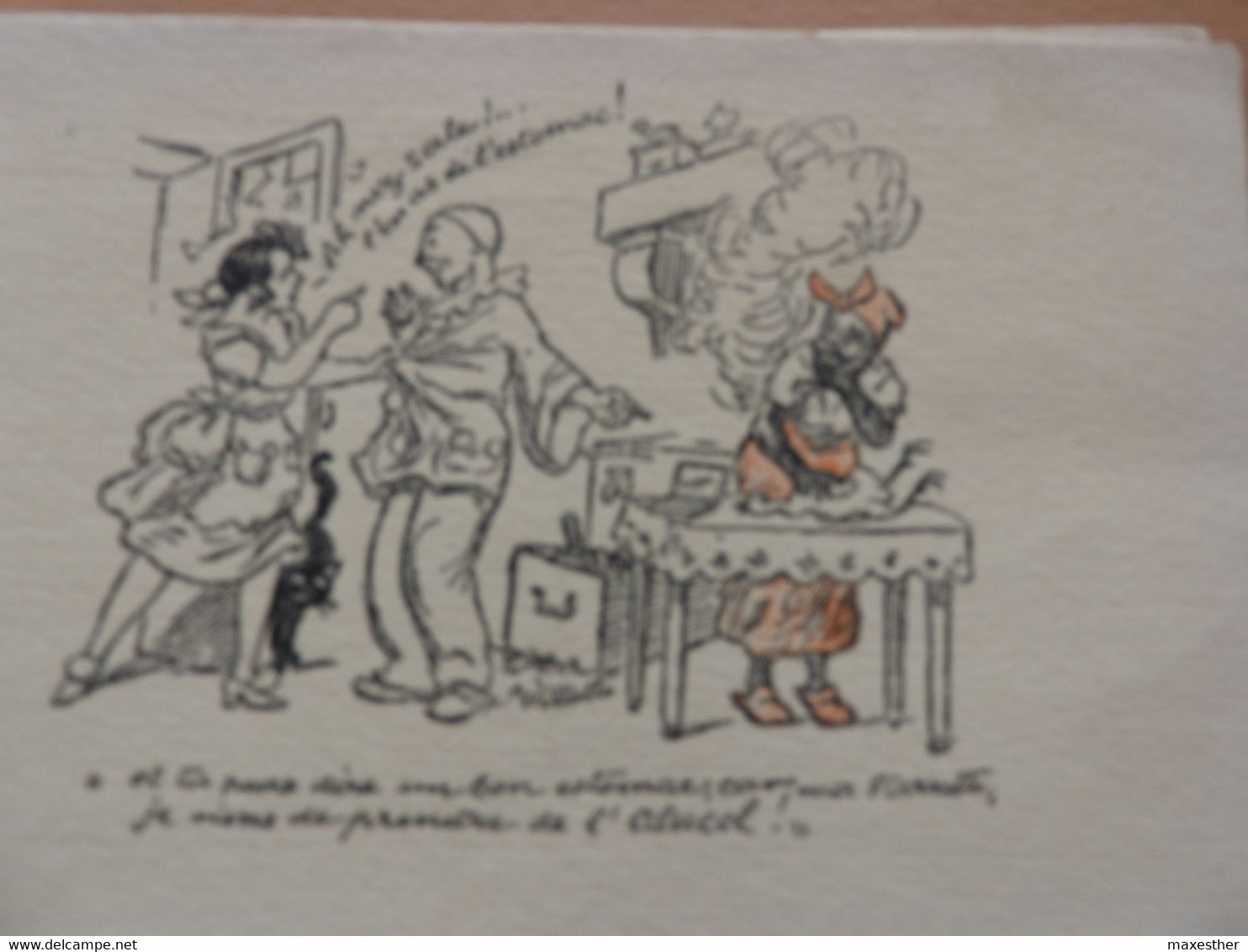 illustrateur A.Willette , les pierrots (  carnet de 6 cartes )