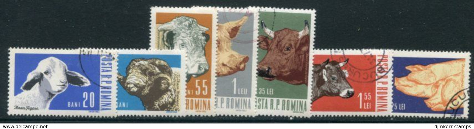 ROMANIA 1962 Domestic Livestock Used.  Michel 2117-23 - Gebruikt