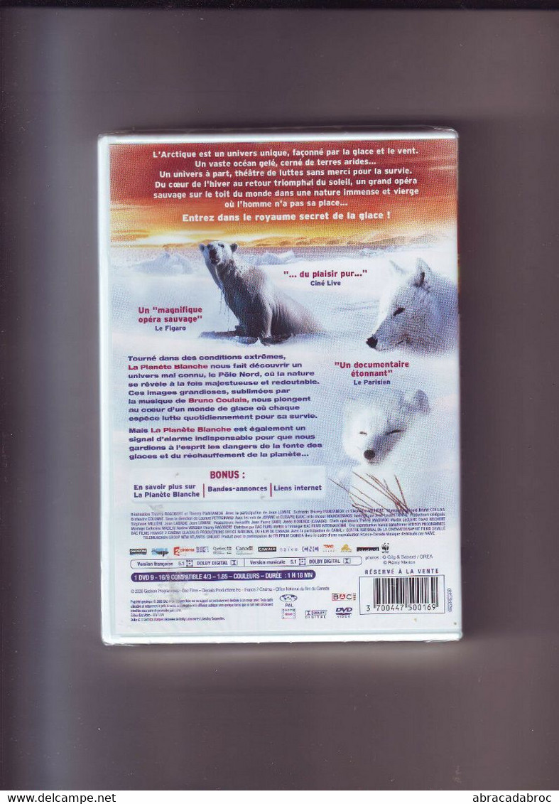 Dvd : La Planete Blanche - Neuf -- Version Francaise - Enfants & Famille