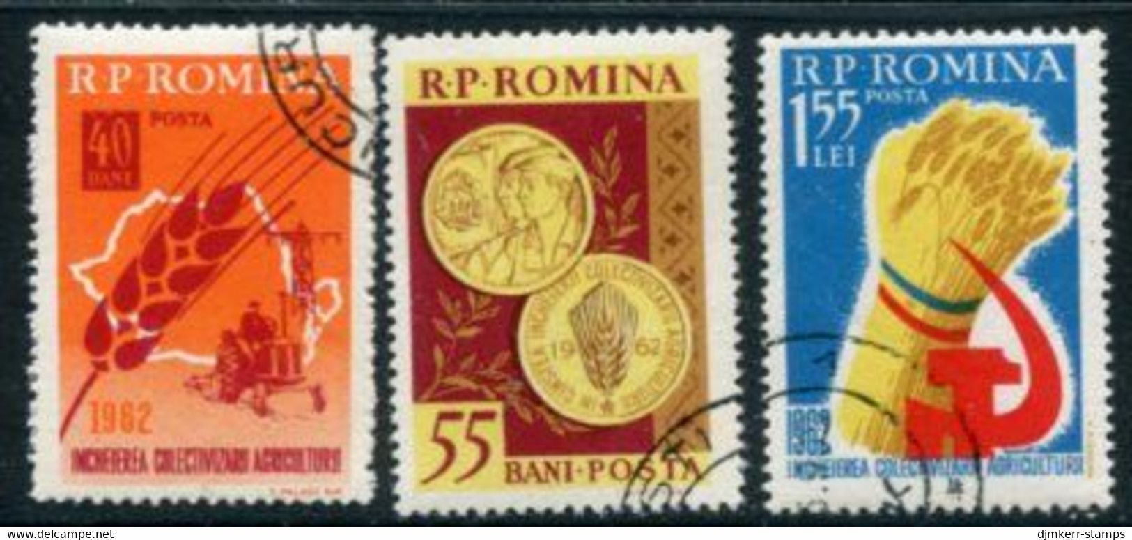 ROMANIA 1962 Collectivisation Of Agriculture Used.  Michel 2044-46 - Usado