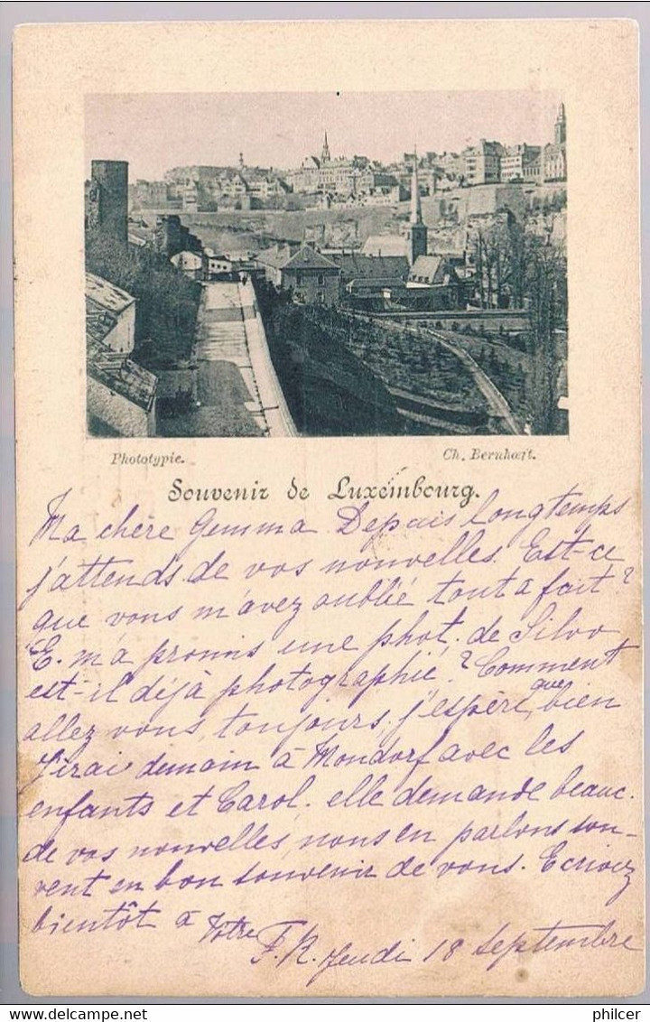 Luxembourg, 1896, For Noyon - Sonstige & Ohne Zuordnung