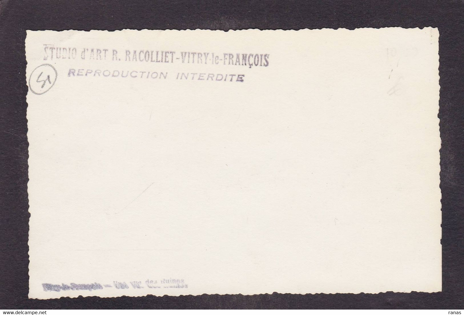CPSM [51] Marne Vitry-le-François Carte Photo Voir Dos - Vitry-le-François