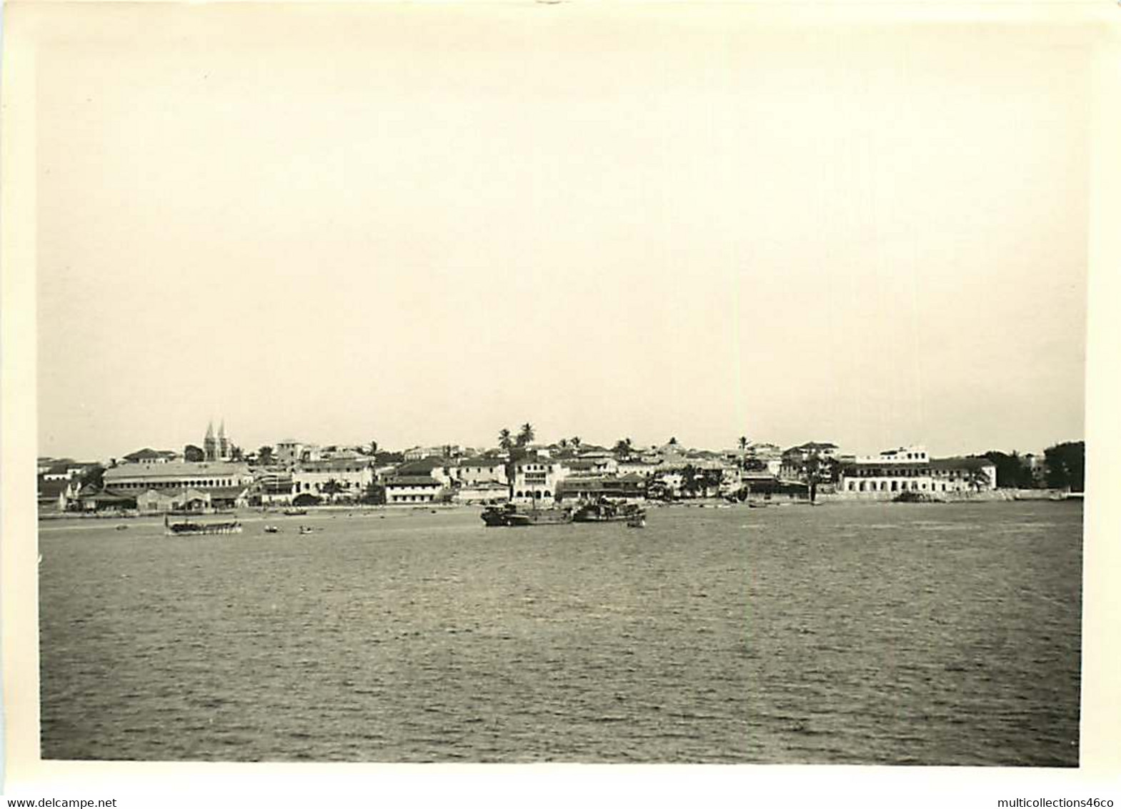 231120A - PHOTO Années 1920 - ZANZIBAR  Vue Générale Bateau Diocèse - Tanzanie