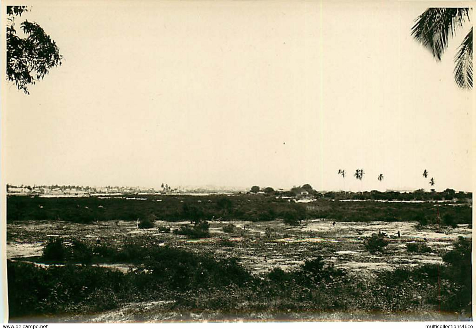 231120A - PHOTO Années 1920 - TANZANIE ZANZIBAR Paysage Et Maisons Au Loin - Tanzanie