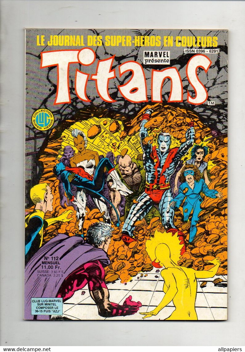 Comics Titans N°112 Les Nouveaux Mutants - Les Vengeurs De La Côte Ouest - L'art Du Maquillage Chez Les Papous De 1988 - Titans