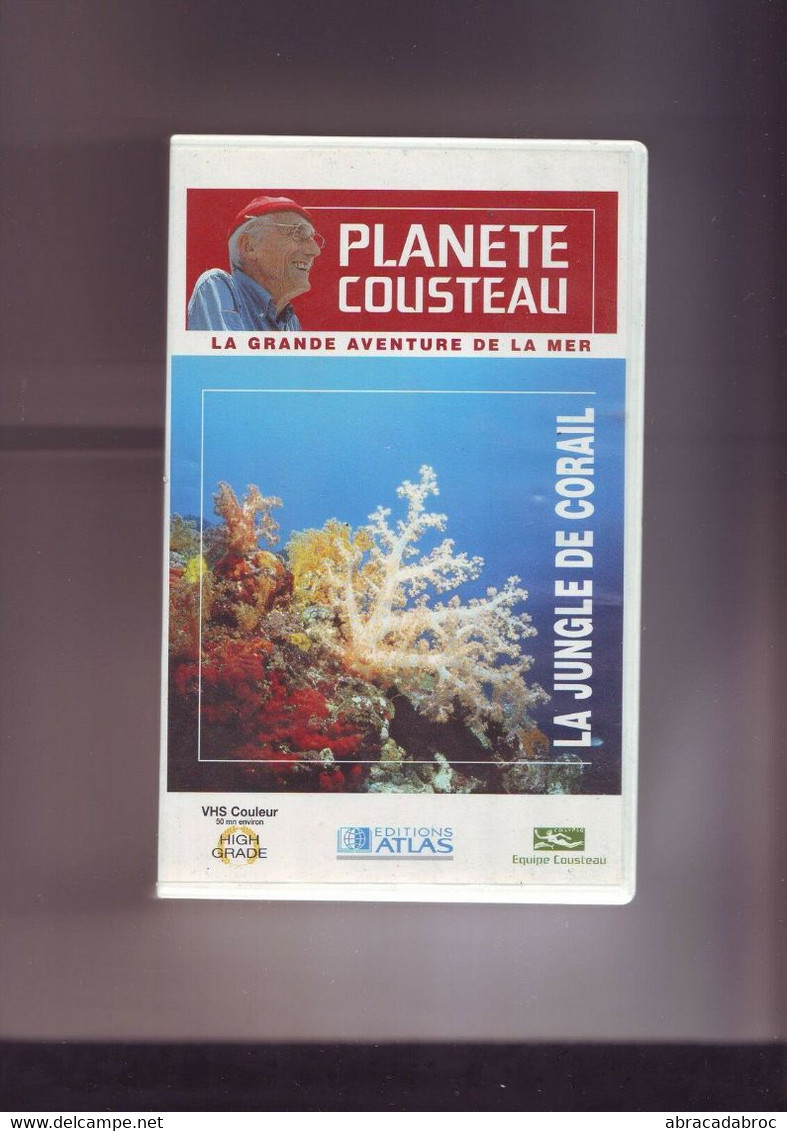 K7 Video Planete Cousteau Atlas La Jungle De Corail - Viajes