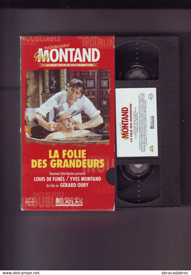 K7 Video La Folie Des Grandeurs -de Funes - Montand - / Gerard Oury - Commedia