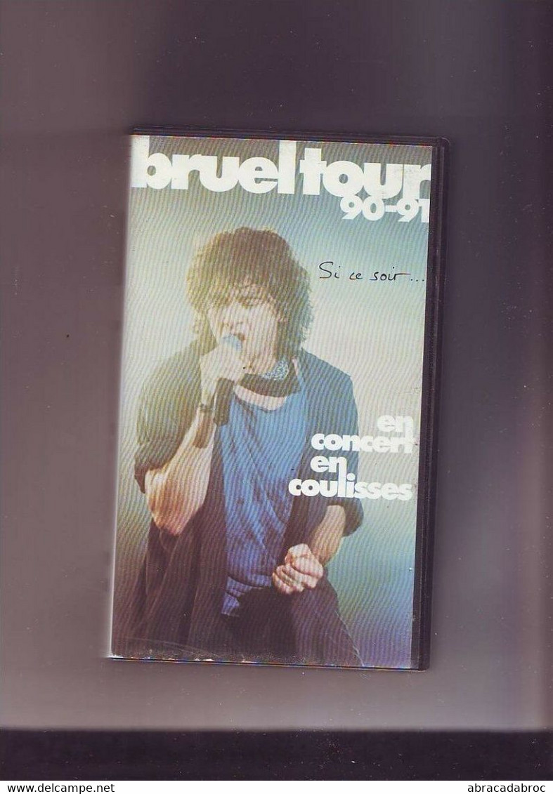 K7 Video Patrick Bruel Tour 90-91 Bon Etat - Concert Et Musique