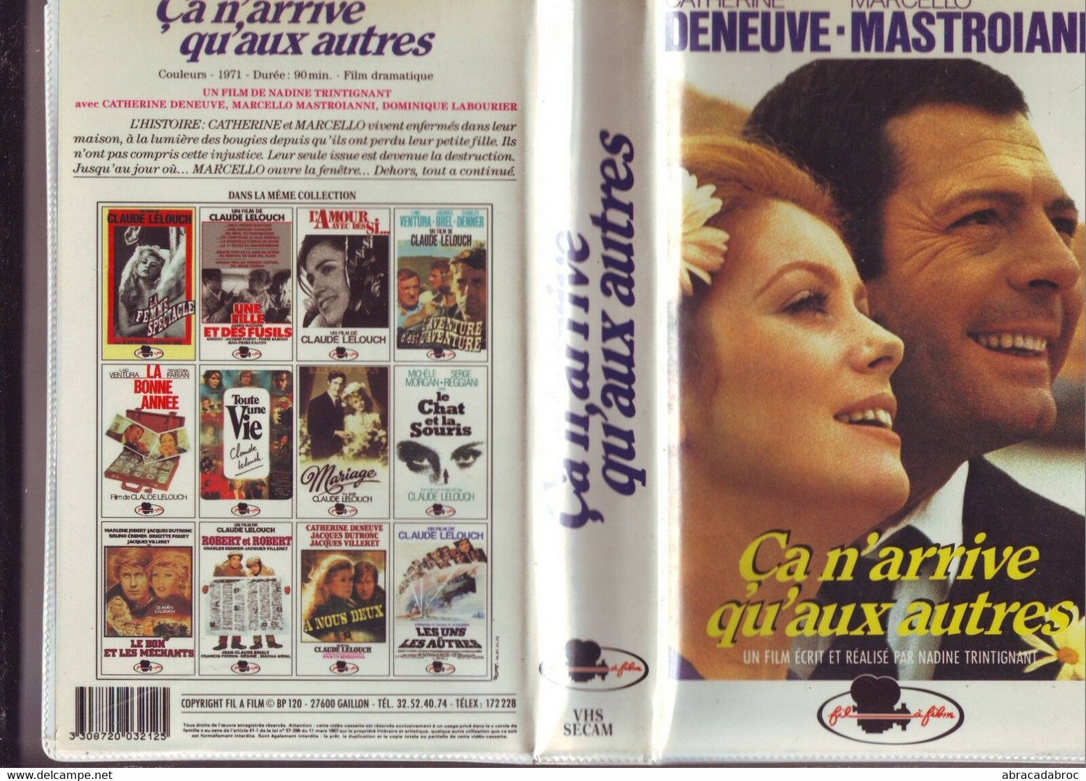 K7 Cassette Video " Ca N'arrive Qu'aux Autres " - Deneuve - Mastroianni - Classiques