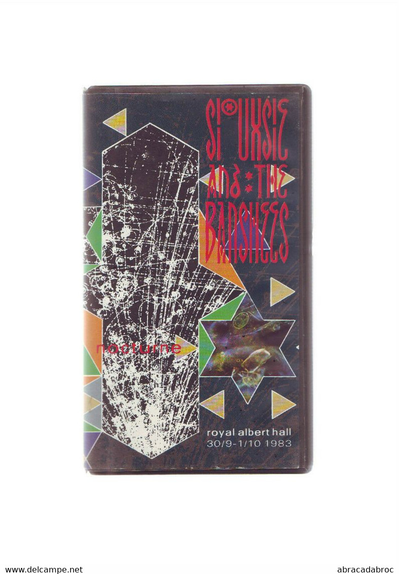 K7 Cassette Video Siouxsie And The Banshees -  Nocturne - ( VHS - PAL) - Concert Et Musique