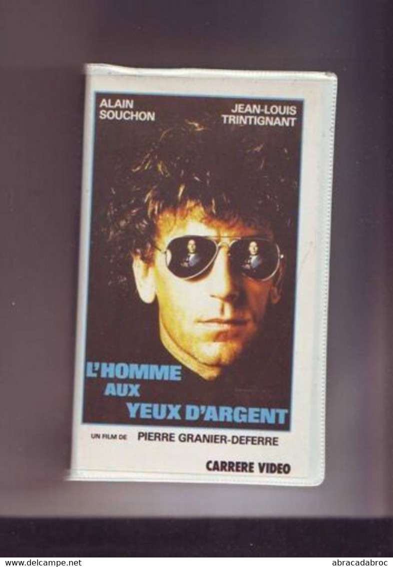 K7 Video L'homme Aux Yeux D'argent Souchon Trintignant - Crime