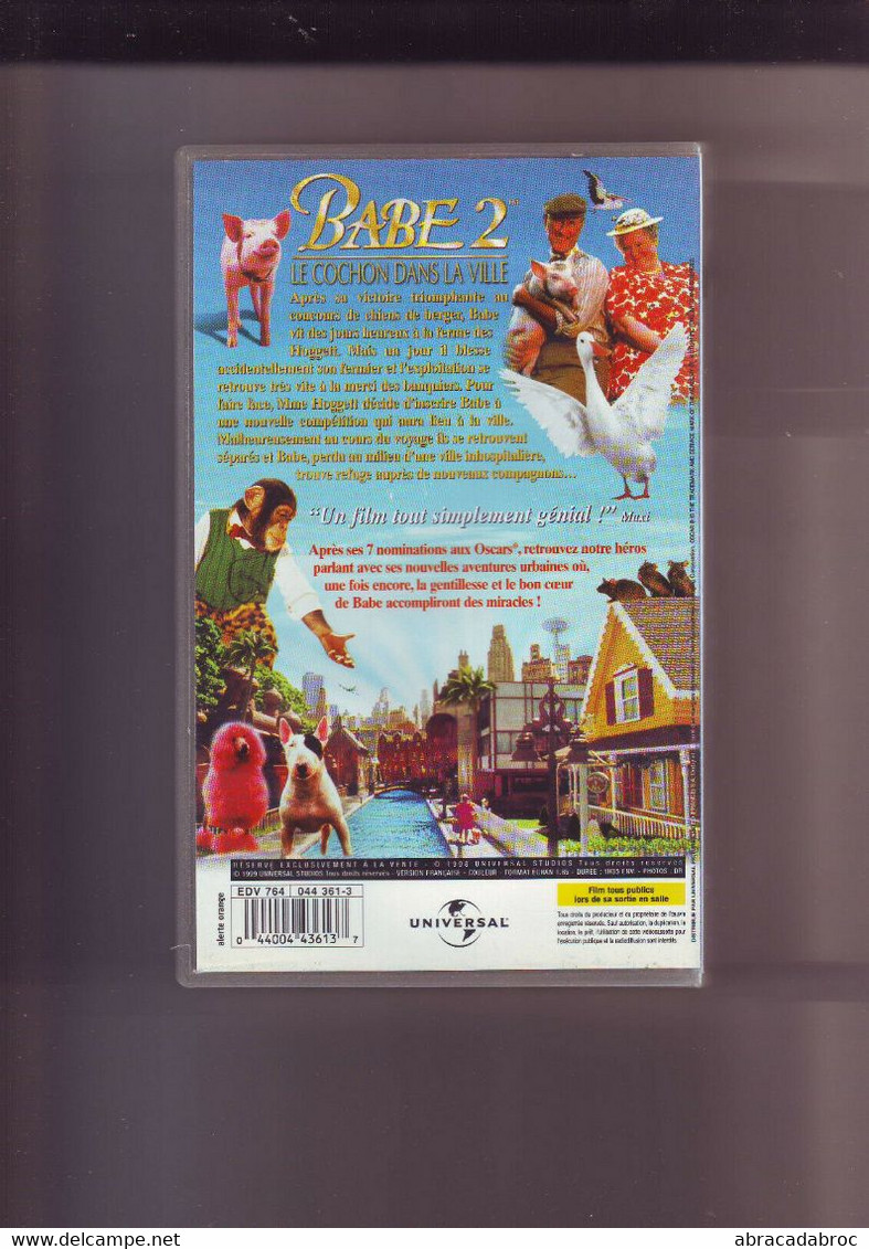 VHS - K7 Video -- BABE 2 - Bon Etat General -- - Children & Family