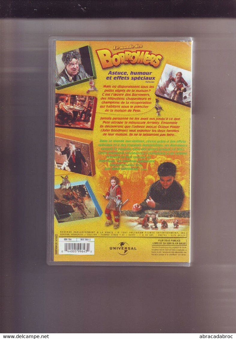 Cassette Video Le Monde Des Borromers -version Francaise - Infantiles & Familial