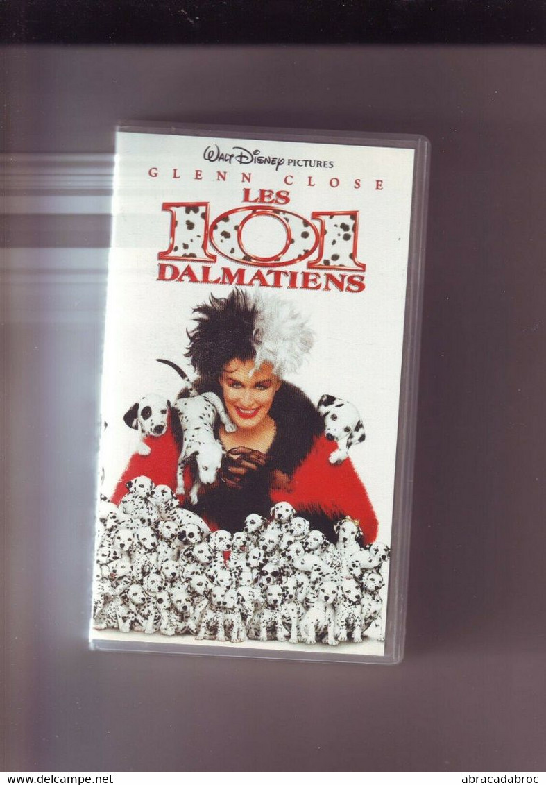 K7 Video VHS Les 101 Dalmatiens -- Walt Disney - Avec Glenn Close - - Enfants & Famille