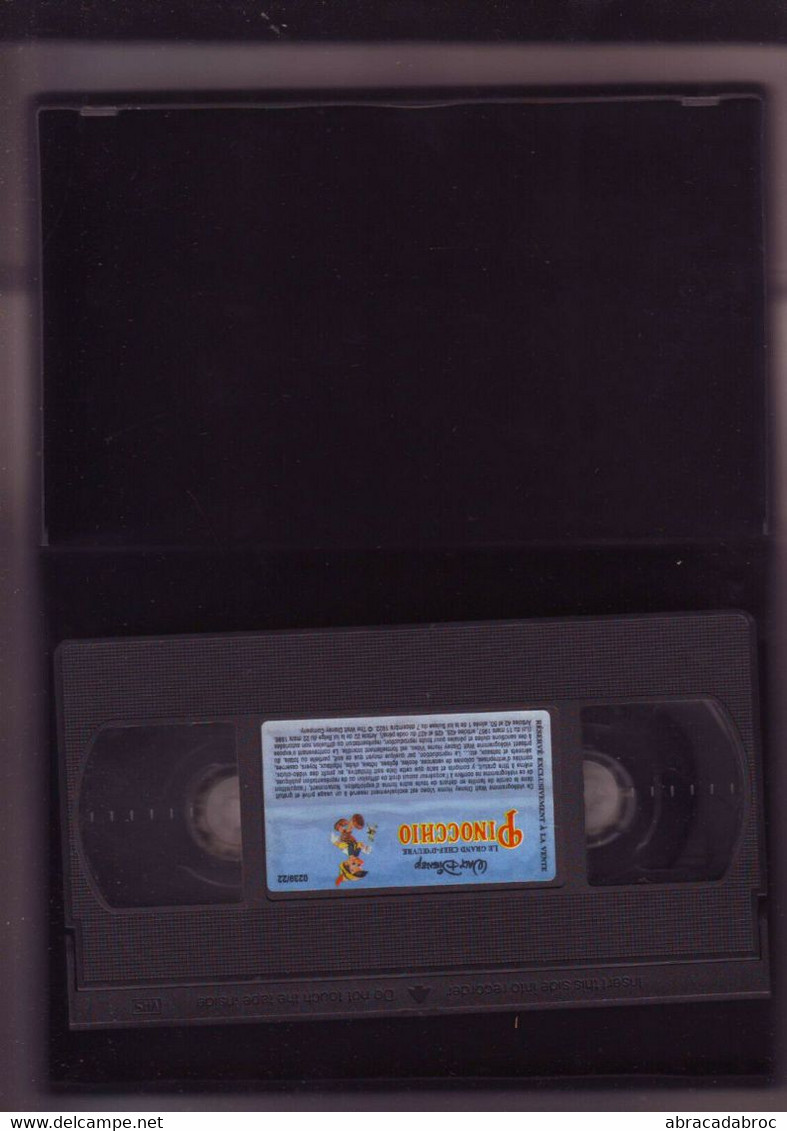 Pinocchio - Walt Disney -K7 VHS Version France - Animatie