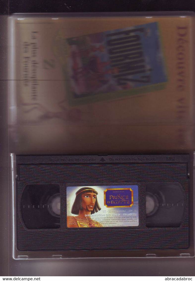 K7 Video VHS -- Le Prince D'Egypte - Dessin Animé Longue Durée - Dessins Animés