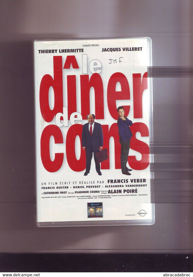 K7 Cassette Video Le Diner De Cons - Villeret - Lhermitte - Comédie