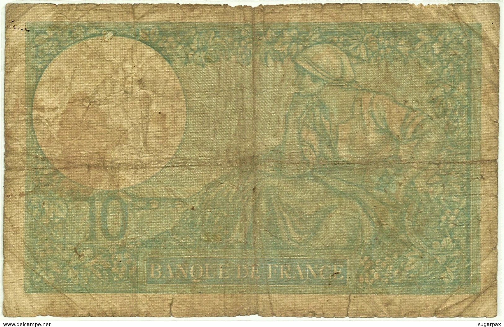 FRANCE - 10 Francs - 14.11.1940 - P 84 - " Minerve " - 10 F 1916-1942 ''Minerve''