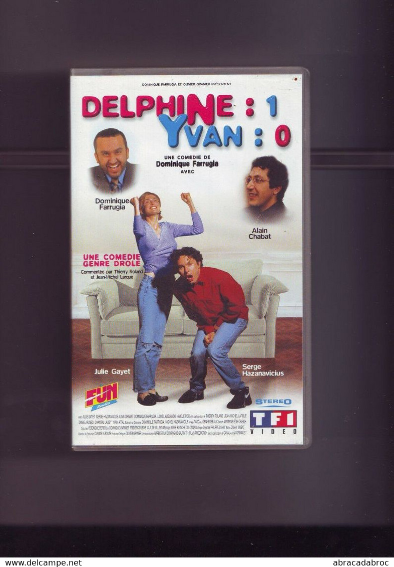 K7 Cassette Video Delphine 1 Yvan 0 / TF1 Video Tres Bon Etat - Komedie