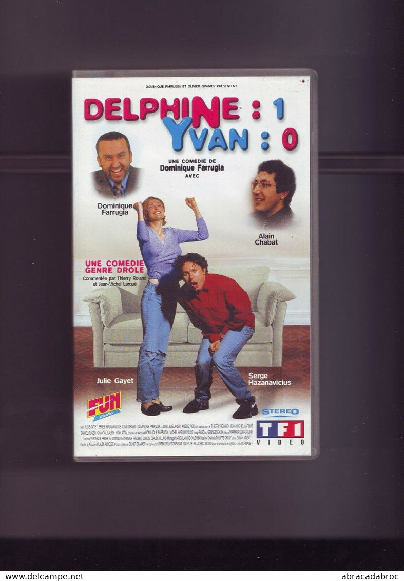 K7 Cassette Video Delphine 1 Yvan 0 / TF1 Video Tres Bon Etat - Comédie