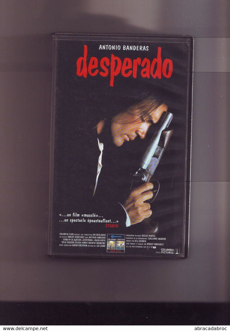K7 Cassette Video Antonio Banderas -- Desperado - Film De Robert Rodriguez - Action, Aventure
