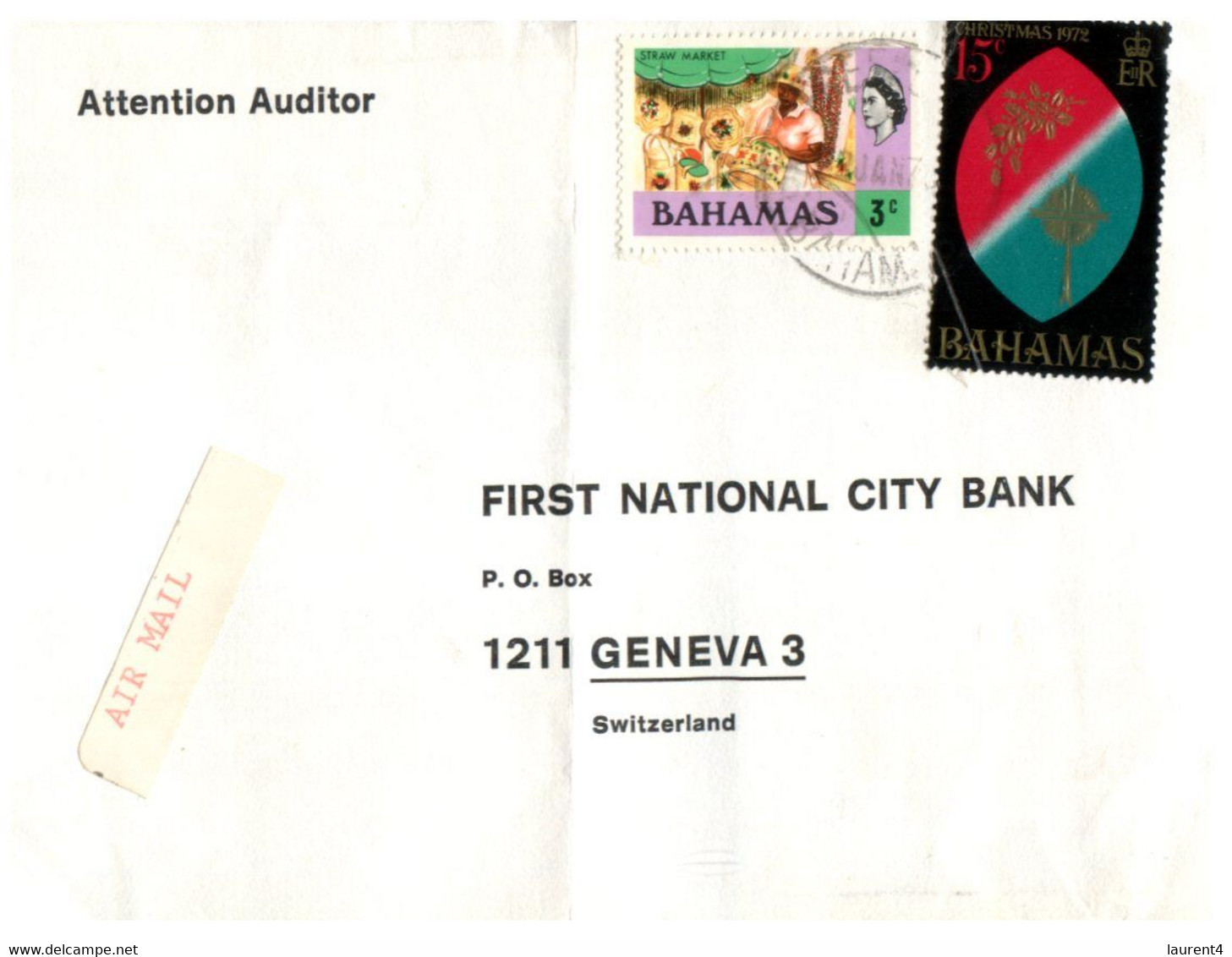 (X 16) Letter From Bahamas Posted To Switzerland - Bahamas (1973-...)