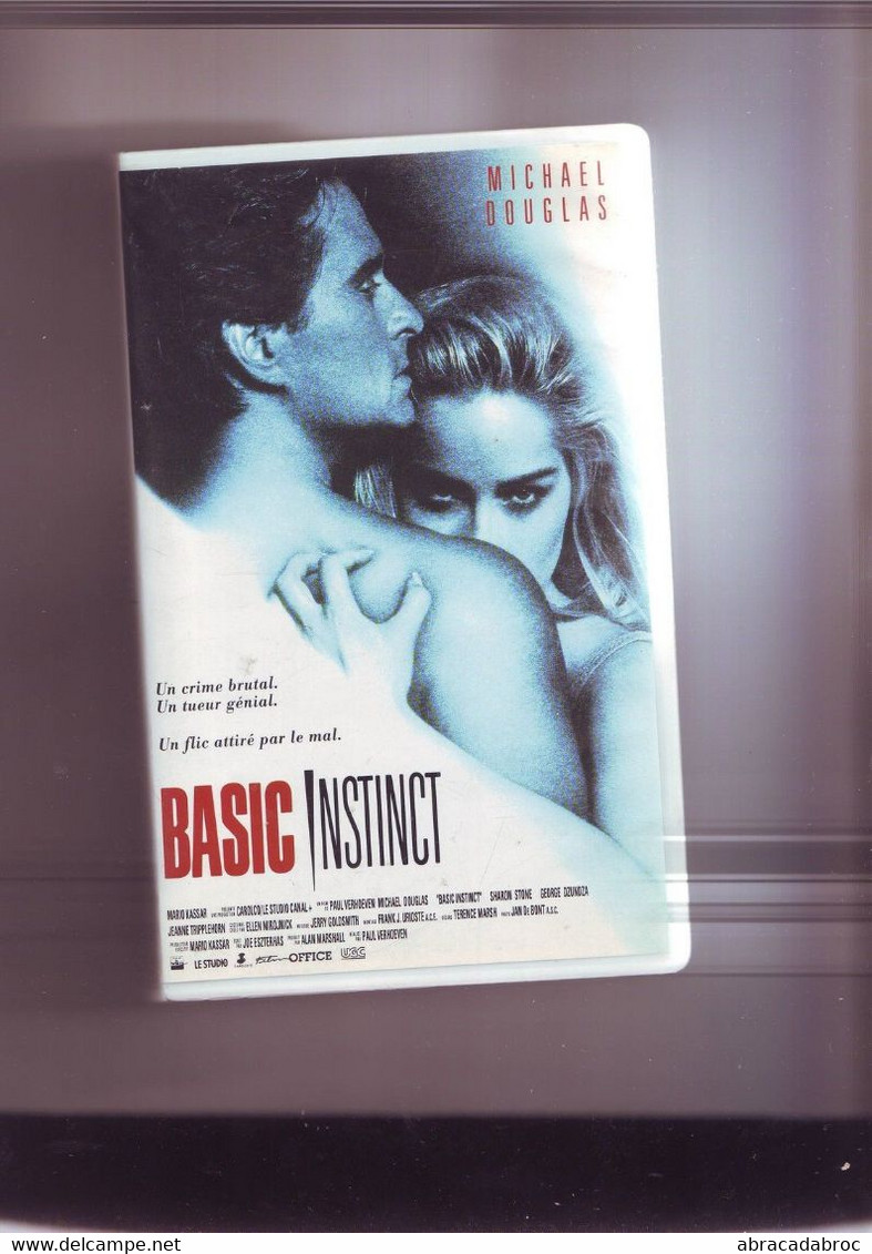 K7 Cassette Video Basic Instinct - Michael Douglas / Sharon Stone - Polizieschi