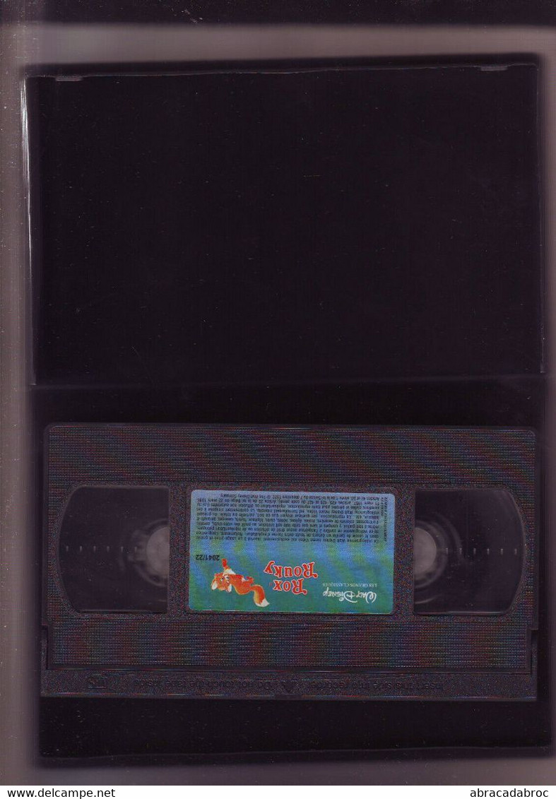 K7 Video VHS -- Rox Et Rouky - Vhs - Secam - Hifi Stereo - Walt Disney - - Cartoni Animati