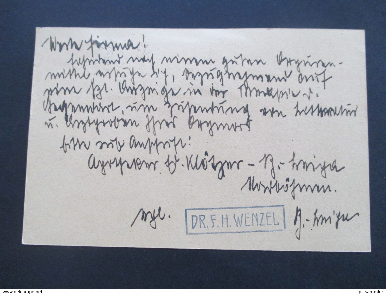 CSSR 1922 Ganzsache Mit 3 Zusatzfrankaturen Böhmisch Leipa Absender Dr. F.H. Wenzel Nach Rudolstadt Thüringen - Covers & Documents