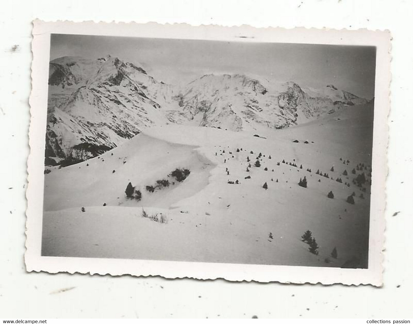 Photographie , Sports D'hiver , Ski , 1937 , MONT D'ARBOIS , 74 , Vers Le MONT JOUX , 90 X 65 Mm - Sport