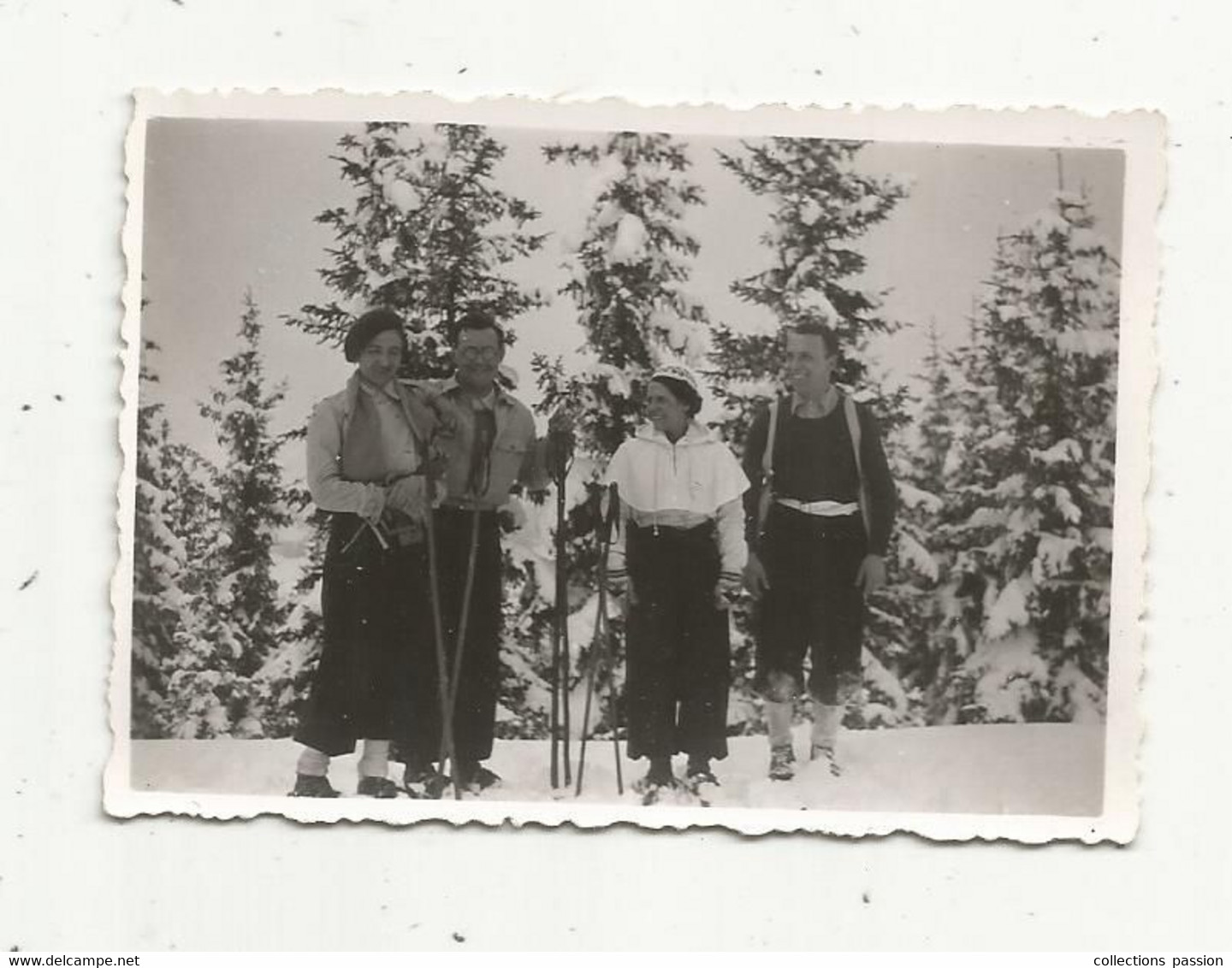 Photographie , Sports D'hiver , Ski , 1937 , DESCENTE SUR SAINT GERVAIS , 90 X 65 Mm - Sport