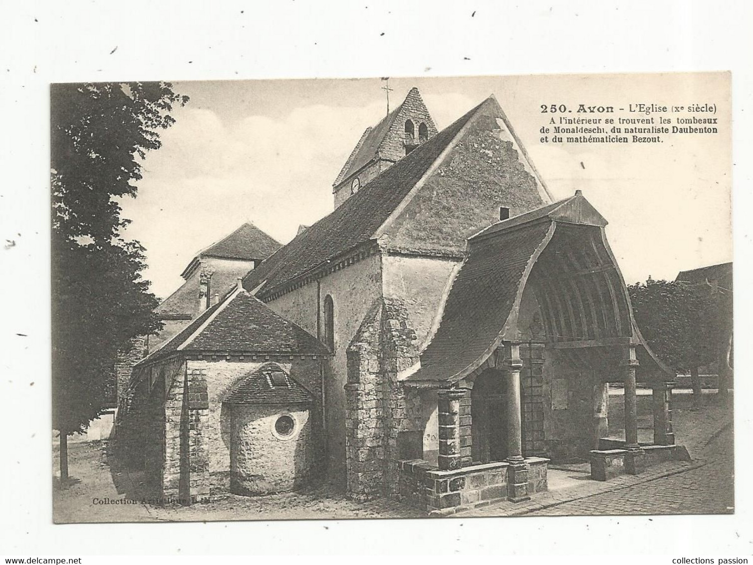 Cp , 77 , AVON ,l'église ,  Vierge - Avon