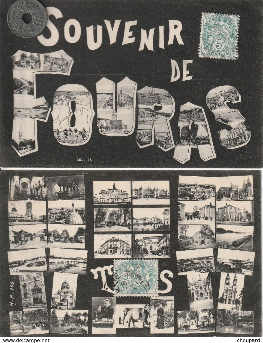 Lot De 5  CPA En Noir Et Blanc ,multi Vues Illustrées  Avec Mini CPA , BOURG  , SARCELLES ,  FOURAS   , Voir Description - Otros & Sin Clasificación