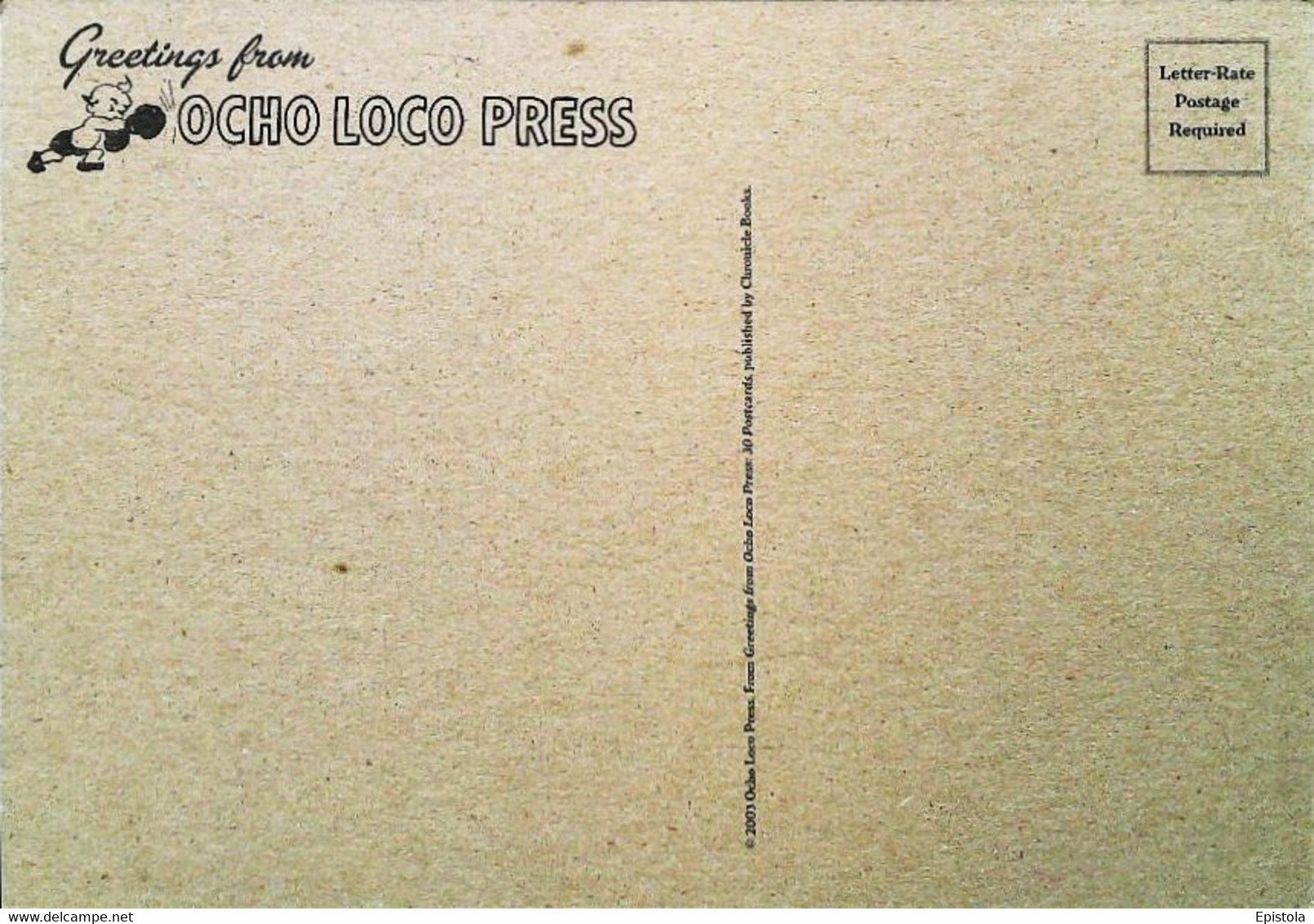 ► WACROSS TRACKSTAR HALLFLOWERS "Helen Lundy Trio"   Reproduction Carton Cardboard "Greetings From OCHO LOCO PRESS" - American Roadside
