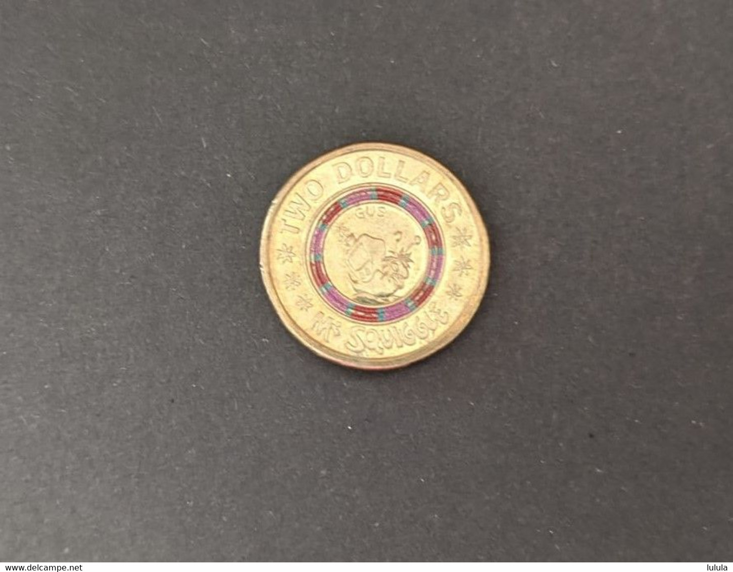 Australia 2019 $2 Mr Squiggle Gus Snail Coloured Coin - 2 Dollars