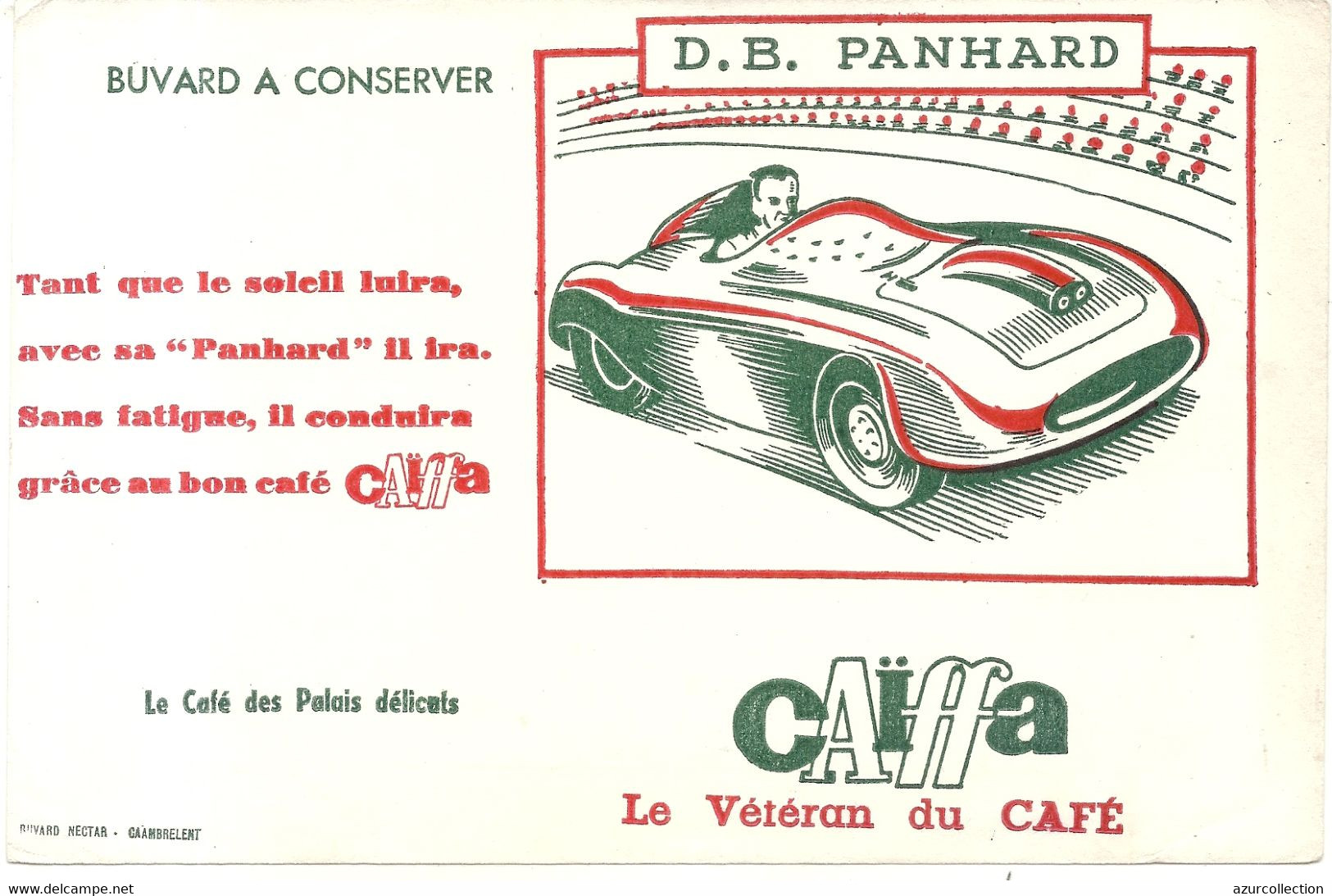 D.B PANHARD . CAFE CAIFFA - Automóviles